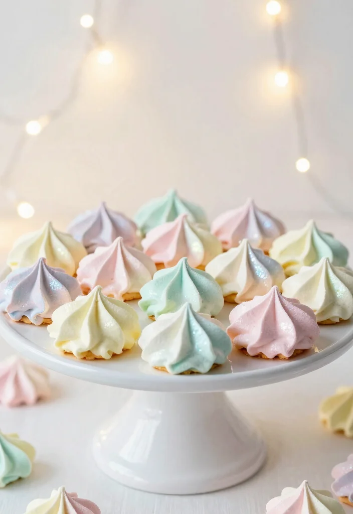 25 Enchanting Fairy Themed Desserts That Will Make Your Birthday Party Sparkle! - 10. Magical Fairy Meringue Cookies 1