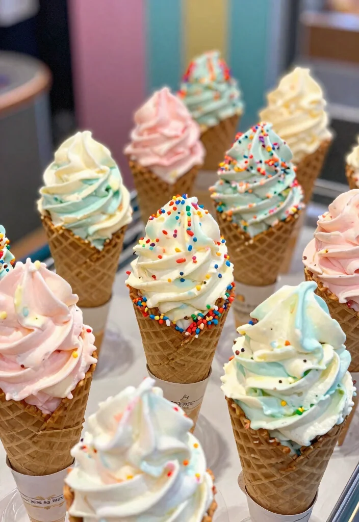 25 Enchanting Fairy Themed Desserts That Will Make Your Birthday Party Sparkle! - 14. Magical Fairy Ice Cream Cones 1