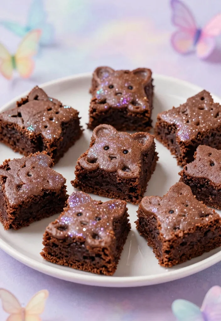 25 Enchanting Fairy Themed Desserts That Will Make Your Birthday Party Sparkle! - 15. Shimmering Fairy Dust Brownies 1