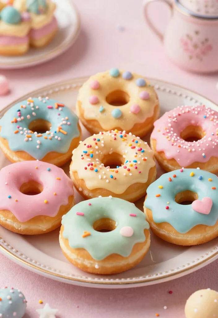 25 Enchanting Fairy Themed Desserts That Will Make Your Birthday Party Sparkle! - 16. Mystical Fairy Donuts 1