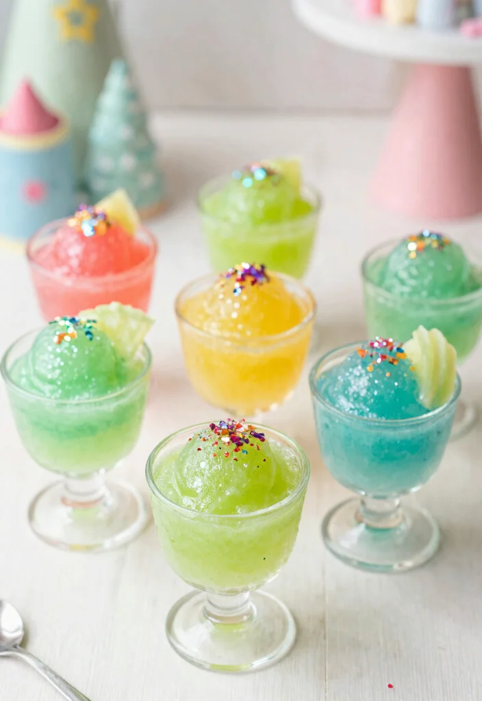 25 Enchanting Fairy Themed Desserts That Will Make Your Birthday Party Sparkle! - 22. Twinkling Fairy Sorbet 1