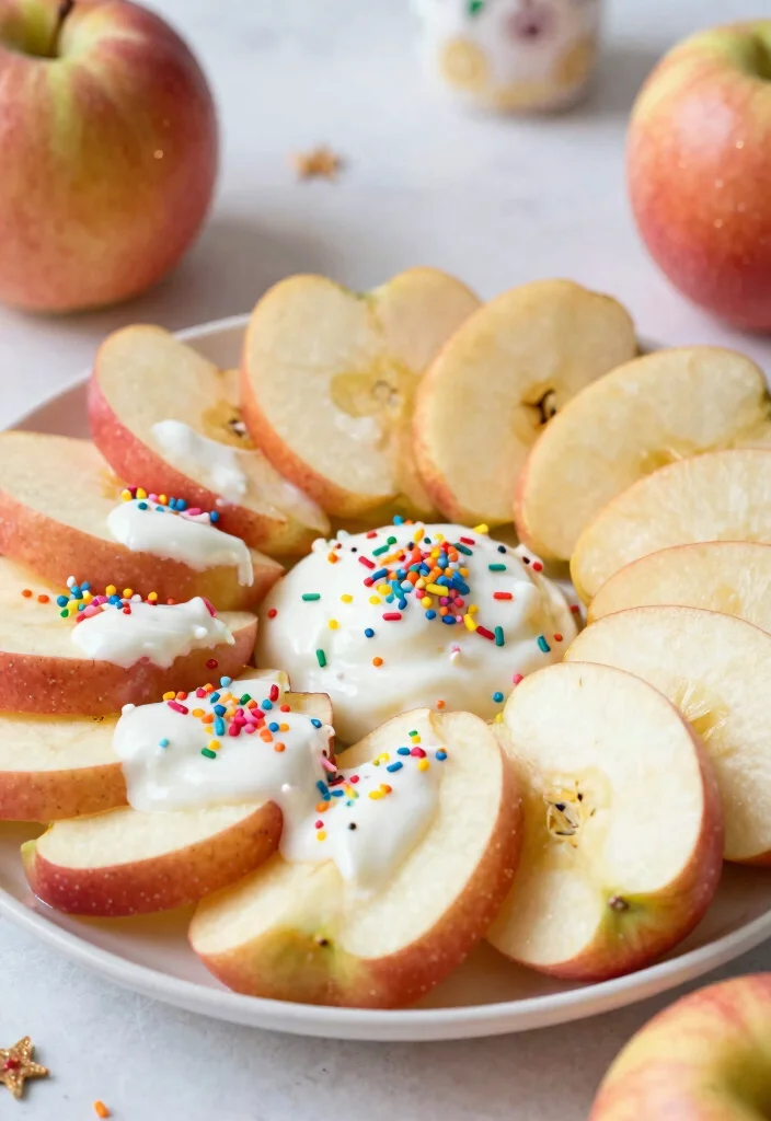 25 Enchanting Fairy Themed Desserts That Will Make Your Birthday Party Sparkle! - 23. Enchanted Apple Slices 1