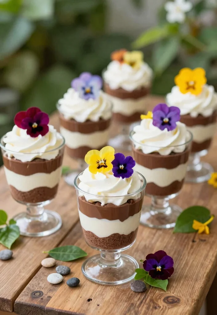 25 Enchanting Fairy Themed Desserts That Will Make Your Birthday Party Sparkle! - 6. Fairy Garden Pudding Parfaits 1
