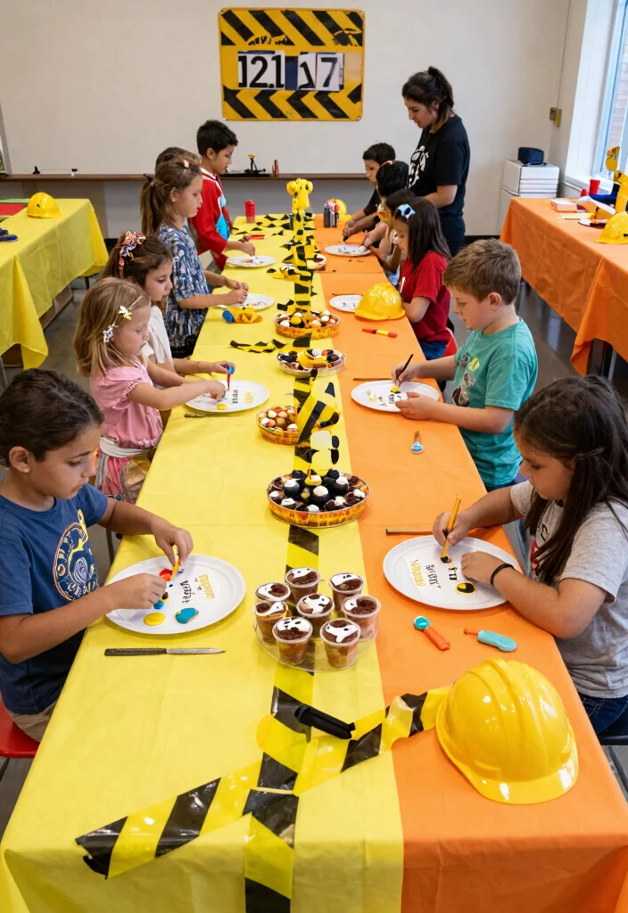 25 Inspiring Baby Boy Shower Themes That Are Adorable and Unique (You’ll Love #19!) - 13. Construction Zone Theme