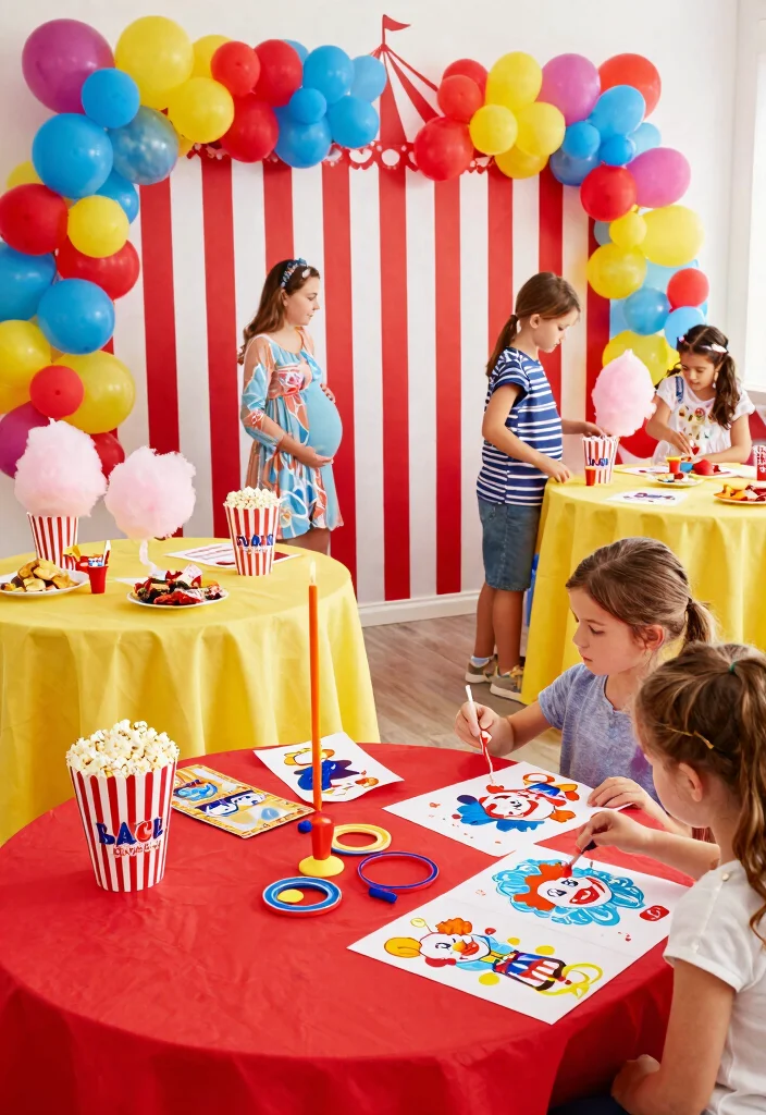 25 Inspiring Baby Boy Shower Themes That Are Adorable and Unique (You’ll Love #19!) - 17. Magical Circus Theme