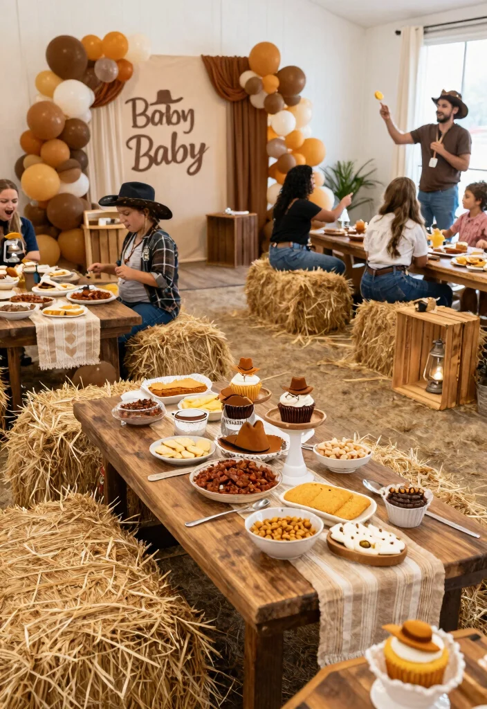 25 Inspiring Baby Boy Shower Themes That Are Adorable and Unique (You’ll Love #19!) - 19. Wild West Theme