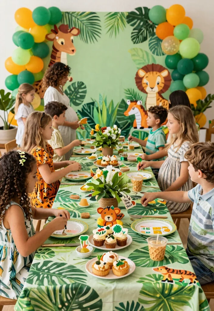 25 Inspiring Baby Boy Shower Themes That Are Adorable and Unique (You’ll Love #19!) - 22. Jungle Safari Theme