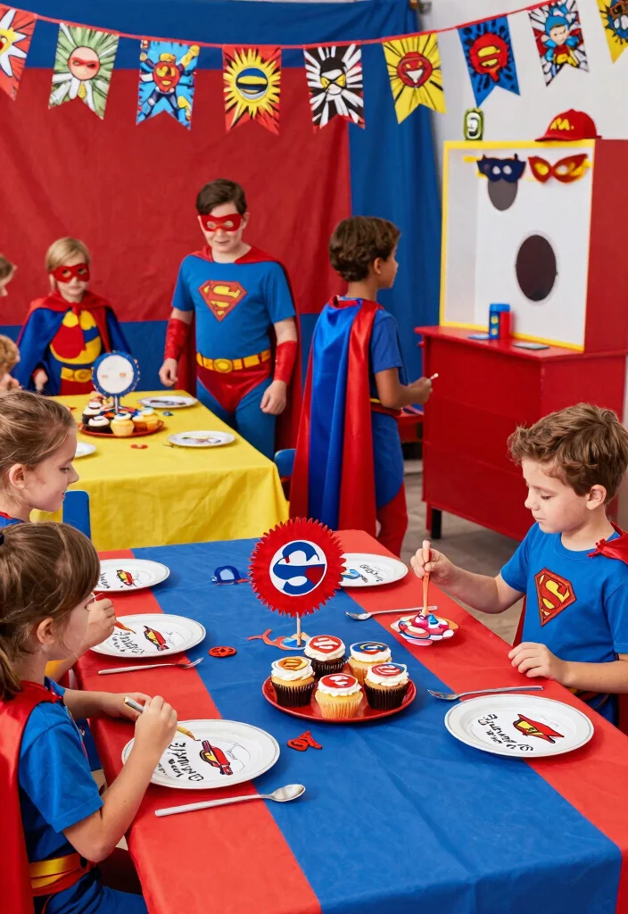 25 Inspiring Baby Boy Shower Themes That Are Adorable and Unique (You’ll Love #19!) - 4. Superhero Theme
