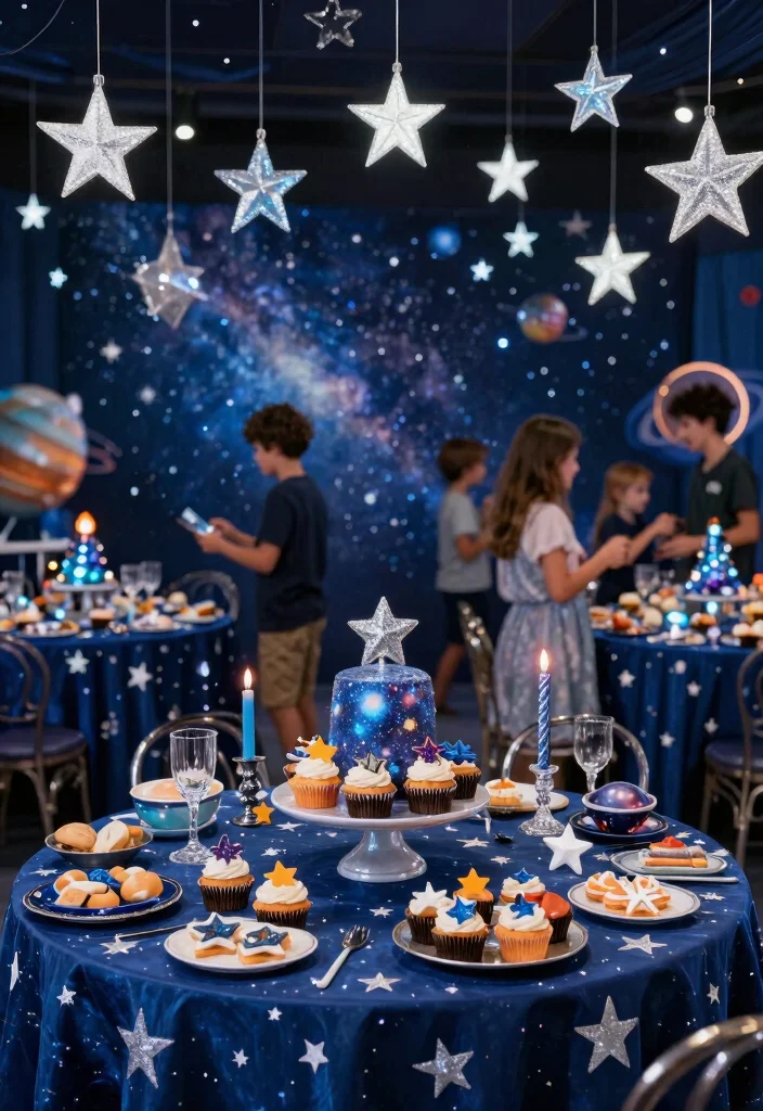 25 Inspiring Baby Boy Shower Themes That Are Adorable and Unique (You’ll Love #19!) - 5. Outer Space Theme