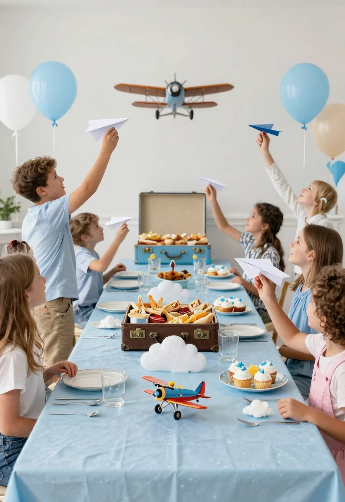 25 Inspiring Baby Boy Shower Themes That Are Adorable and Unique (You’ll Love #19!) - 7. Vintage Airplane Theme