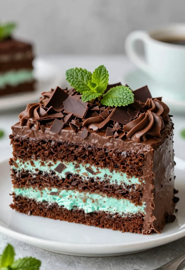 30 Colorful Birthday Cake Ideas for Your Baby Girl That Are Sure to Delight! - 21. Chocolate Mint Cake 1