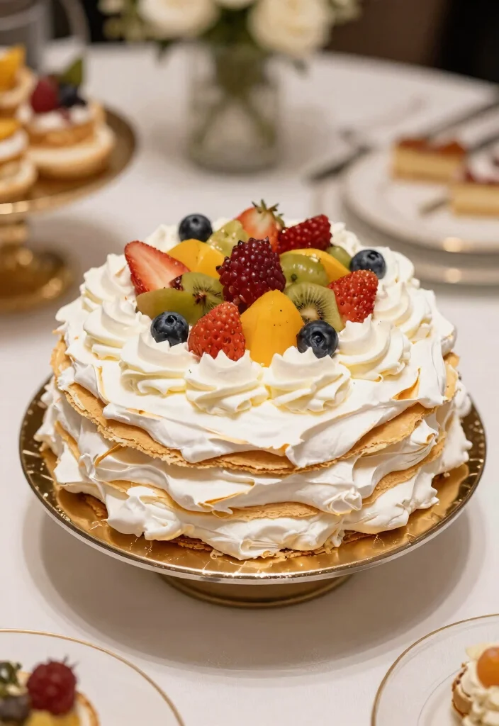 30 Colorful Birthday Cake Ideas for Your Baby Girl That Are Sure to Delight! - 25. Meringue Cake 1