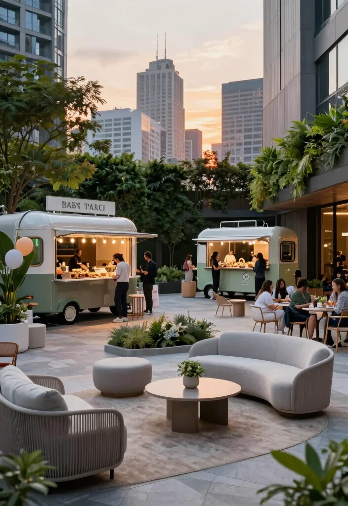 11 Gorgeous Outdoor Venues for Your Summer Baby Shower (You’ll Want to Book #3!) - 11. Urban Courtyard 1