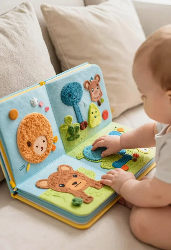 12 Sensory Play Activities Every Baby Will Love (Prepare for Giggles at #5!) - 12. Soft Sensory Books 1
