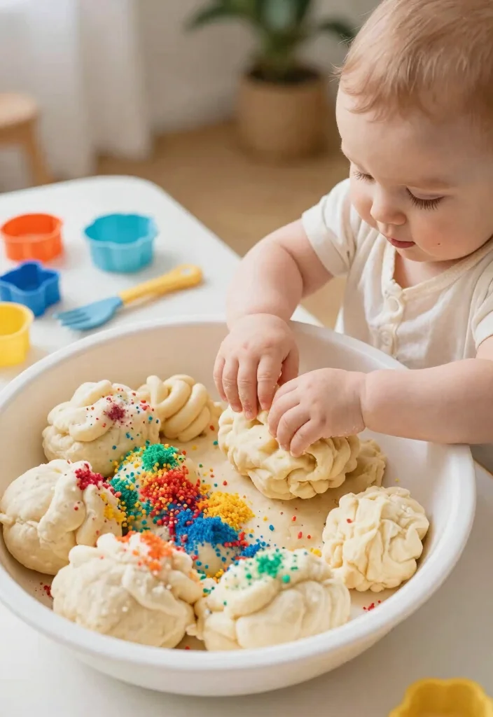 12 Sensory Play Activities Every Baby Will Love (Prepare for Giggles at #5!) - 4. Cloud Dough Creation 1