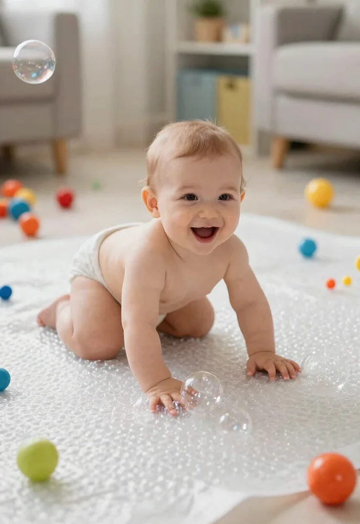 12 Sensory Play Activities Every Baby Will Love (Prepare for Giggles at #5!) - 9. Bubble Wrap Stomp 1