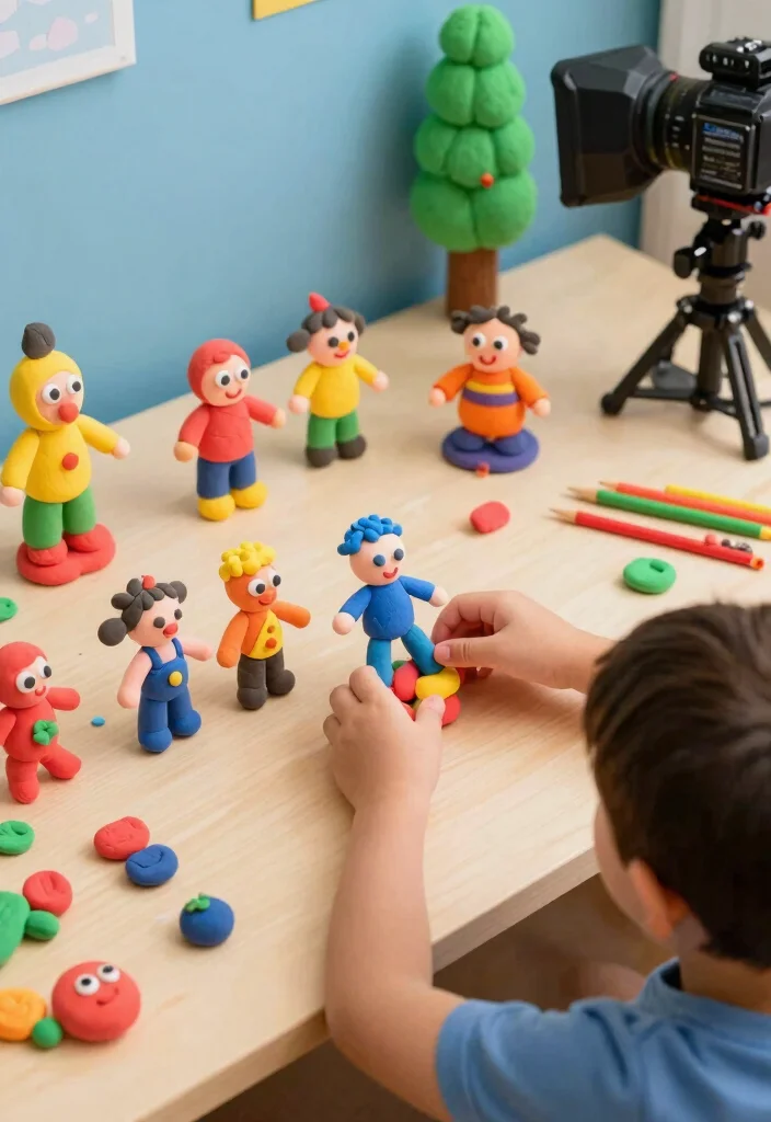 13 Art Projects That Promote Creative Thinking in Kids (Don't Miss #9!) - 12. Claymation Film Creation 1