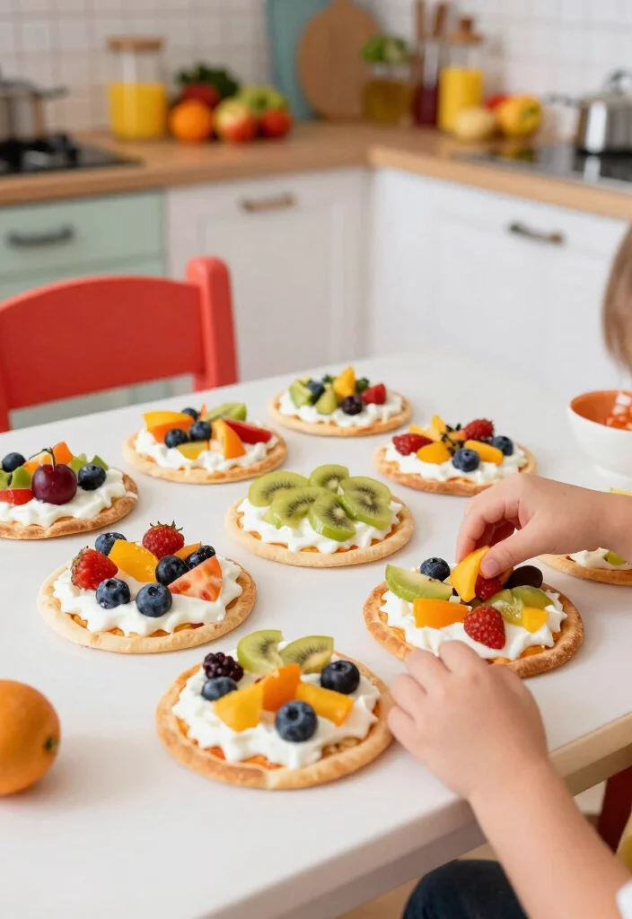14 Fun Baking Recipes to Make with Your Toddler (You Won't Believe How Easy #6 Is!) - 1. Rainbow Fruit Mini Pizzas 1