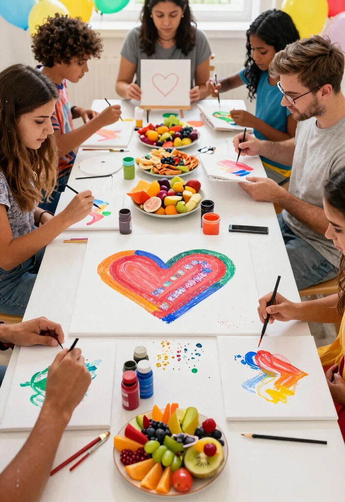 17 Creative Valentine’s Baby Shower Themes That Will Wow Your Guests! - 8. DIY Heart Art Party 1