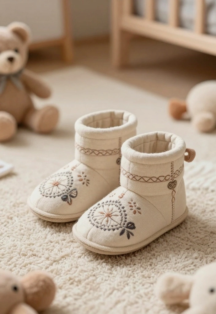18 Eco-Friendly Baby Clothes That Are Good for Your Child and the Planet (Find Out #6!) - 12. Handmade Organic Cotton Booties 1
