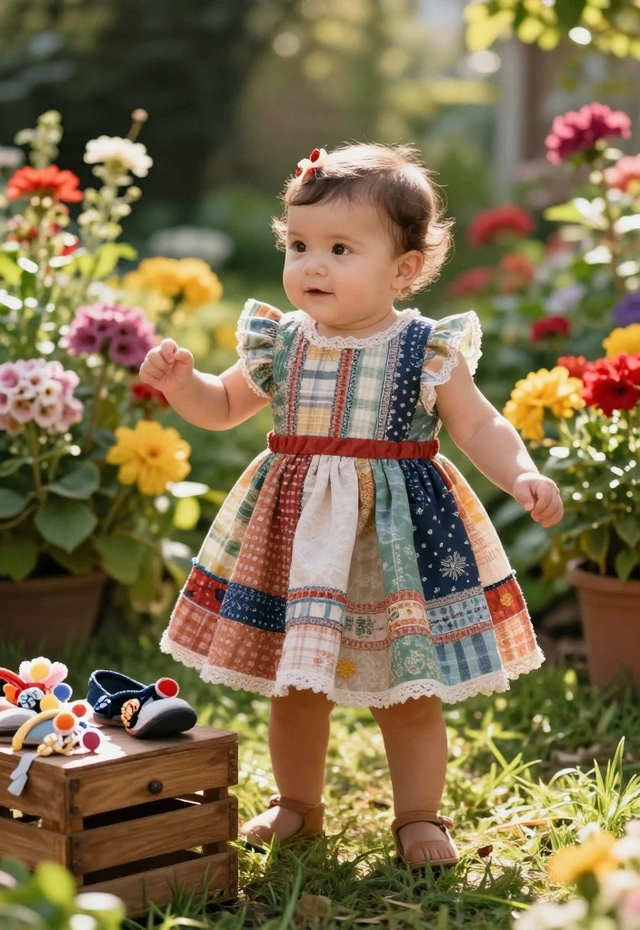18 Eco-Friendly Baby Clothes That Are Good for Your Child and the Planet (Find Out #6!) - 5. Upcycled Baby Dresses 1