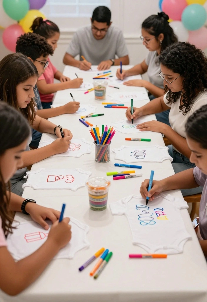 20 Adorable Valentine Baby Shower Ideas That Will Melt Your Heart (You Won't Believe #12!) - 10. Adorable Onesie Decorating 1