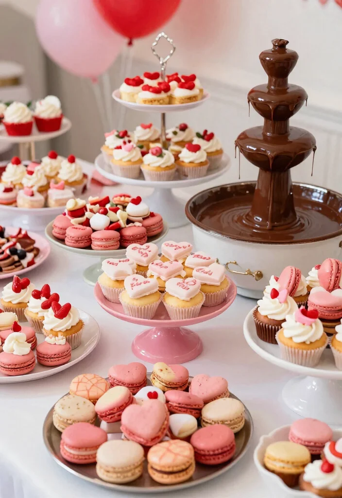 20 Adorable Valentine Baby Shower Ideas That Will Melt Your Heart (You Won't Believe #12!) - 14. Sweetheart Sweets Table 1