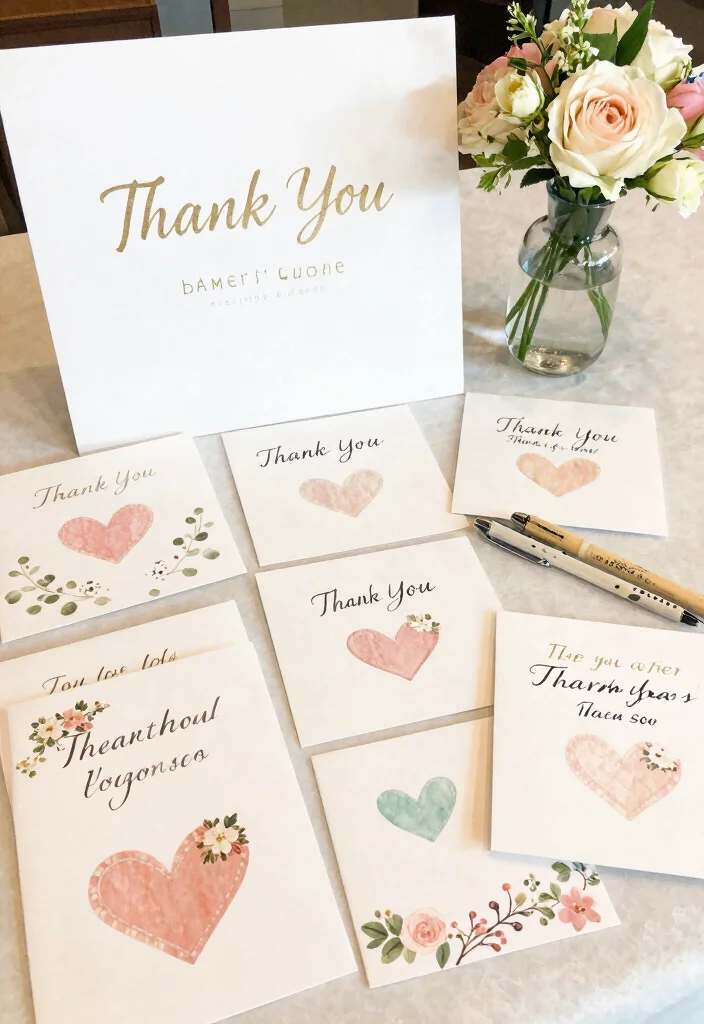 20 Adorable Valentine Baby Shower Ideas That Will Melt Your Heart (You Won't Believe #12!) - 15. Heartfelt Thank You Notes 1