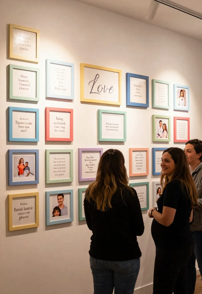 20 Adorable Valentine Baby Shower Ideas That Will Melt Your Heart (You Won't Believe #12!) - 16. Love Quotes Wall 1