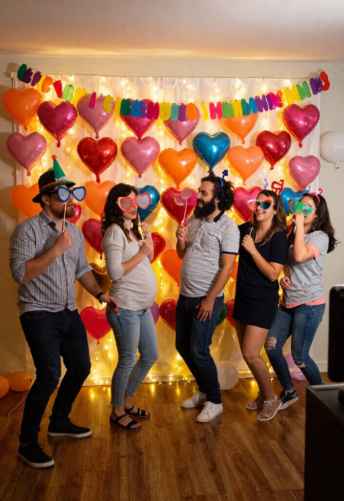 20 Adorable Valentine Baby Shower Ideas That Will Melt Your Heart (You Won't Believe #12!) - 3. Sweetheart Photo Booth 1