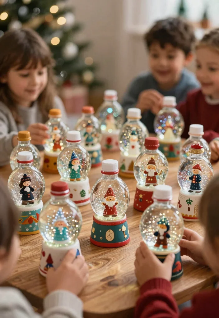 15 Fun Recycled Bottle Crafts for Kids That Will Keep Them Entertained (And It's Mess-Free!) - 10. Snow Globes 1