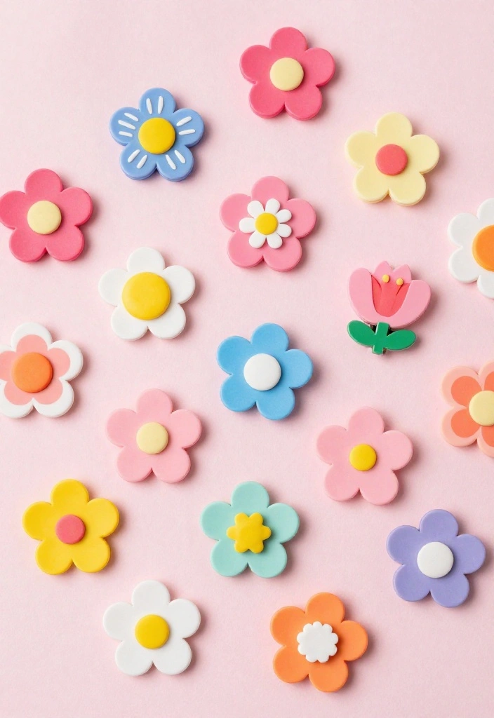 19 DIY In Bloom Baby Shower Decor Ideas That Are Surprisingly Easy (Even the Kids Can Help!) - 14. Flower Clip-On Hair Accessories 1
