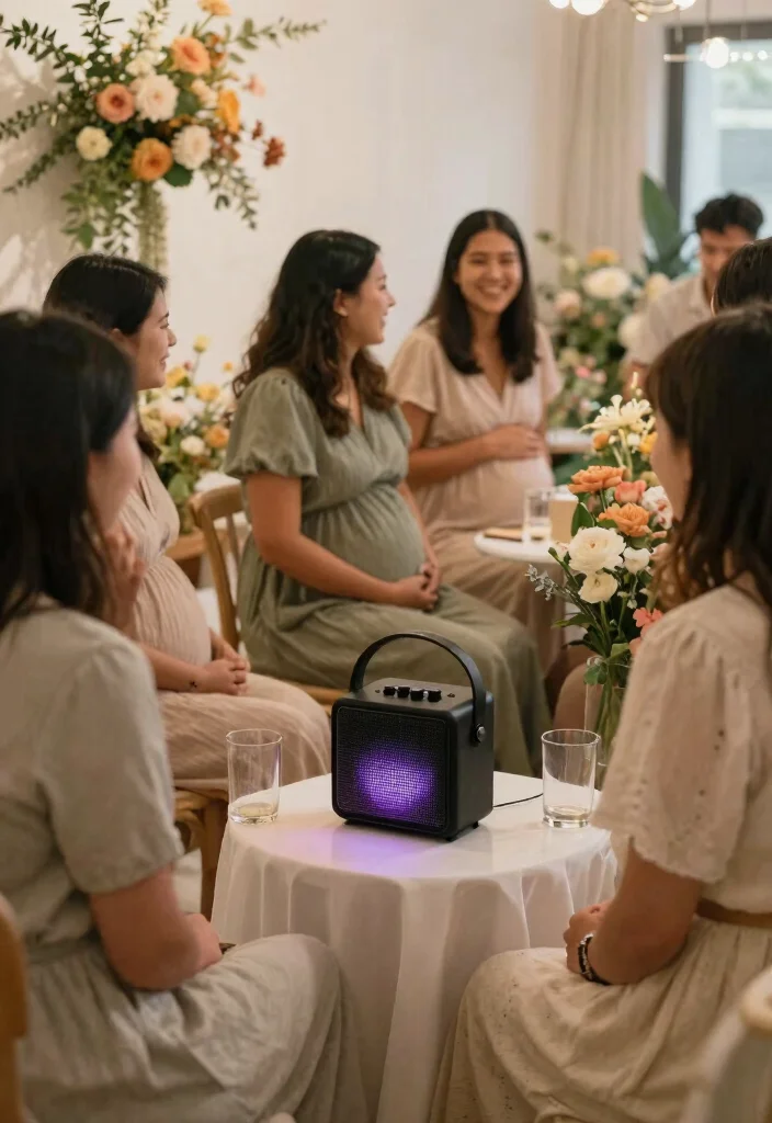 19 DIY In Bloom Baby Shower Decor Ideas That Are Surprisingly Easy (Even the Kids Can Help!) - 17. Flower-Themed Playlist 1