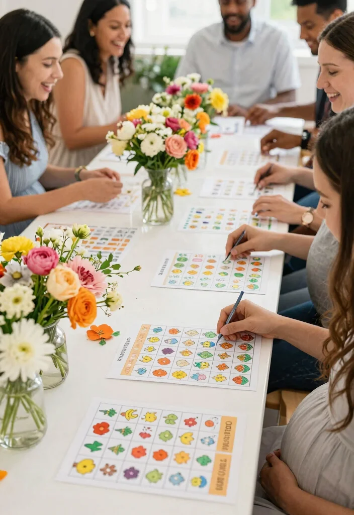 19 DIY In Bloom Baby Shower Decor Ideas That Are Surprisingly Easy (Even the Kids Can Help!) - 18. Flower-Themed Games 1