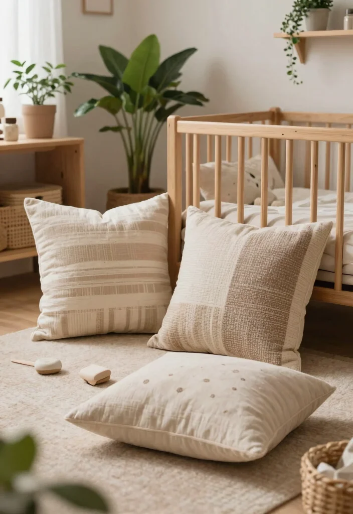15 Adorable Baby Decorative Cushions That’ll Make Your Nursery a Dream Come True! - 12. Eco-Friendly Cushions 1