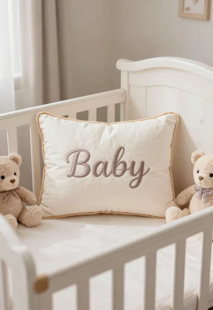 15 Adorable Baby Decorative Cushions That’ll Make Your Nursery a Dream Come True! - 9. Personalized Name Cushions 1