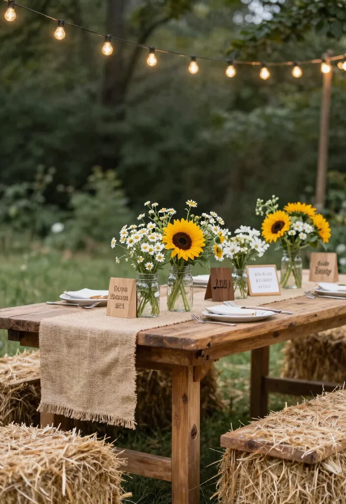 15 Floral Baby Shower Themes That'll Leave Your Guests in Awe! (Wait Until You See #8!) - 1. Rustic Floral Charm 1