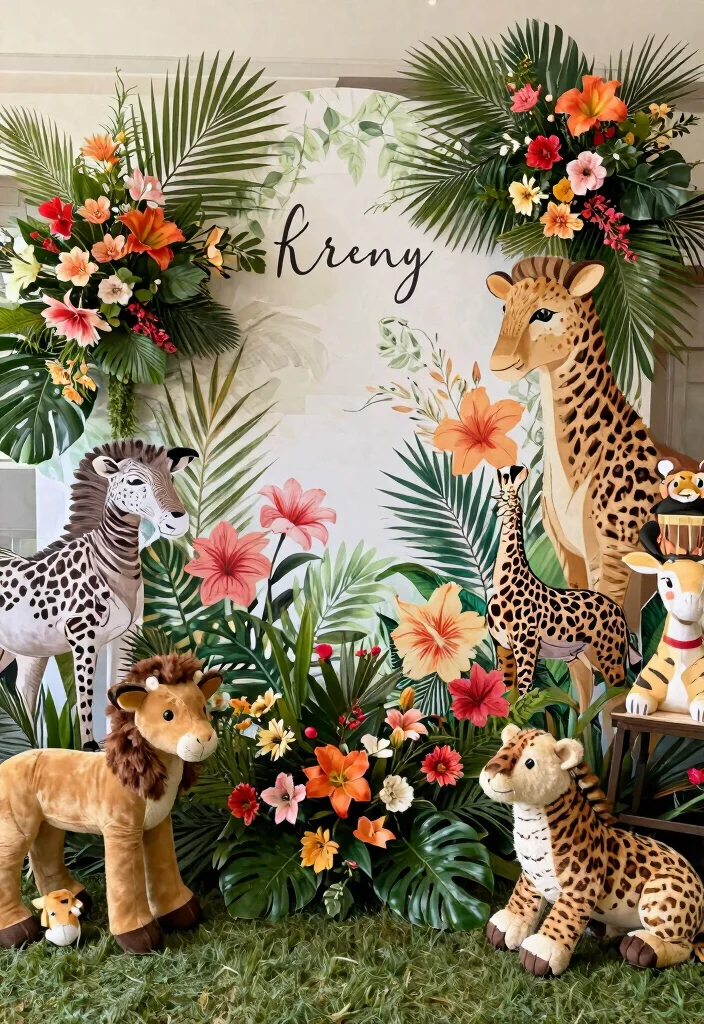 15 Floral Baby Shower Themes That'll Leave Your Guests in Awe! (Wait Until You See #8!) - 11. Floral Safari Adventure 1