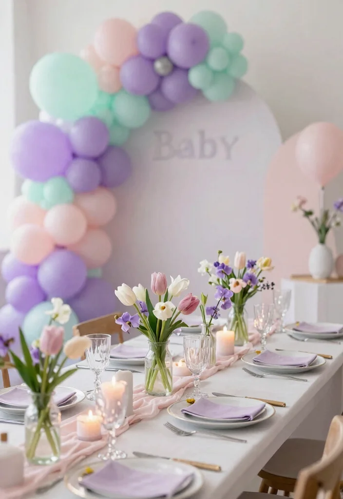 15 Floral Baby Shower Themes That'll Leave Your Guests in Awe! (Wait Until You See #8!) - 9. Sweet Pastel Dreams 1
