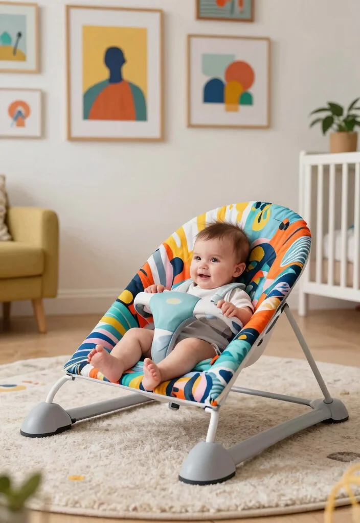 20 Stylish Baby Bouncers That Will Elevate Your Nursery Decor (Wait Until You See #6!) - 13. Artistic Inspirations 1