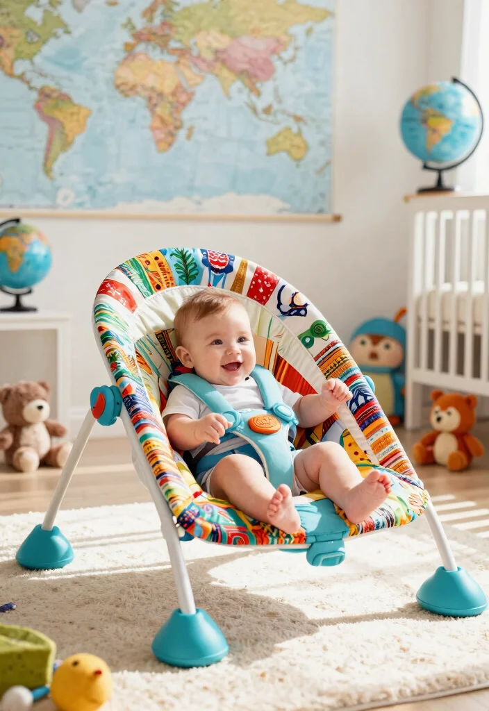 20 Stylish Baby Bouncers That Will Elevate Your Nursery Decor (Wait Until You See #6!) - 14. Travel-Inspired Designs 1