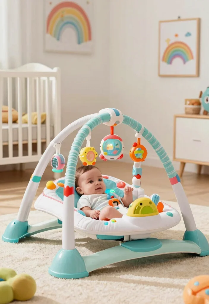 20 Stylish Baby Bouncers That Will Elevate Your Nursery Decor (Wait Until You See #6!) - 17. Interactive Features 1