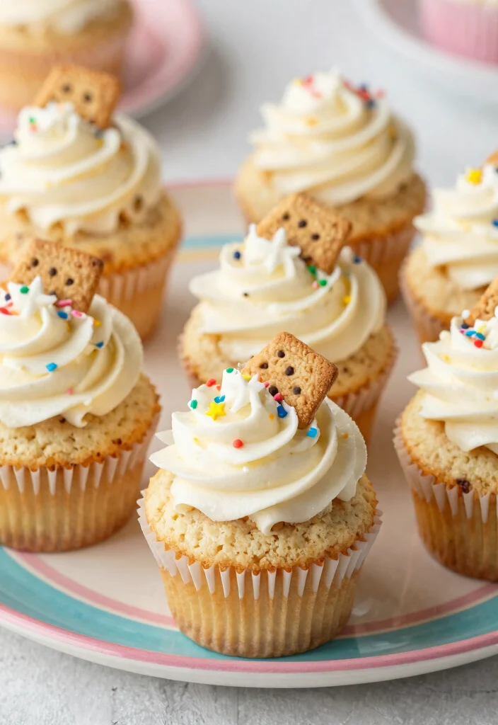 21 Magical Star Cupcakes for Your Next Space-Themed Birthday Party (You Won't Believe #9!) - 12. Cosmic Cookie Dough Delight 1