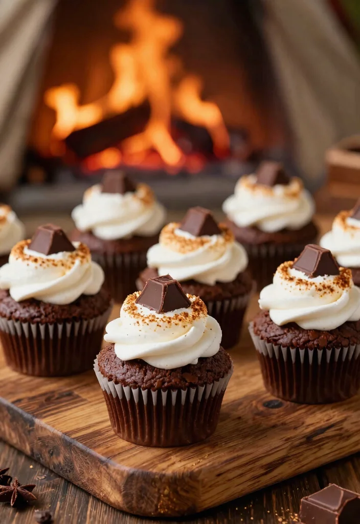 21 Magical Star Cupcakes for Your Next Space-Themed Birthday Party (You Won't Believe #9!) - 20. Stellar S'mores Cupcakes 1