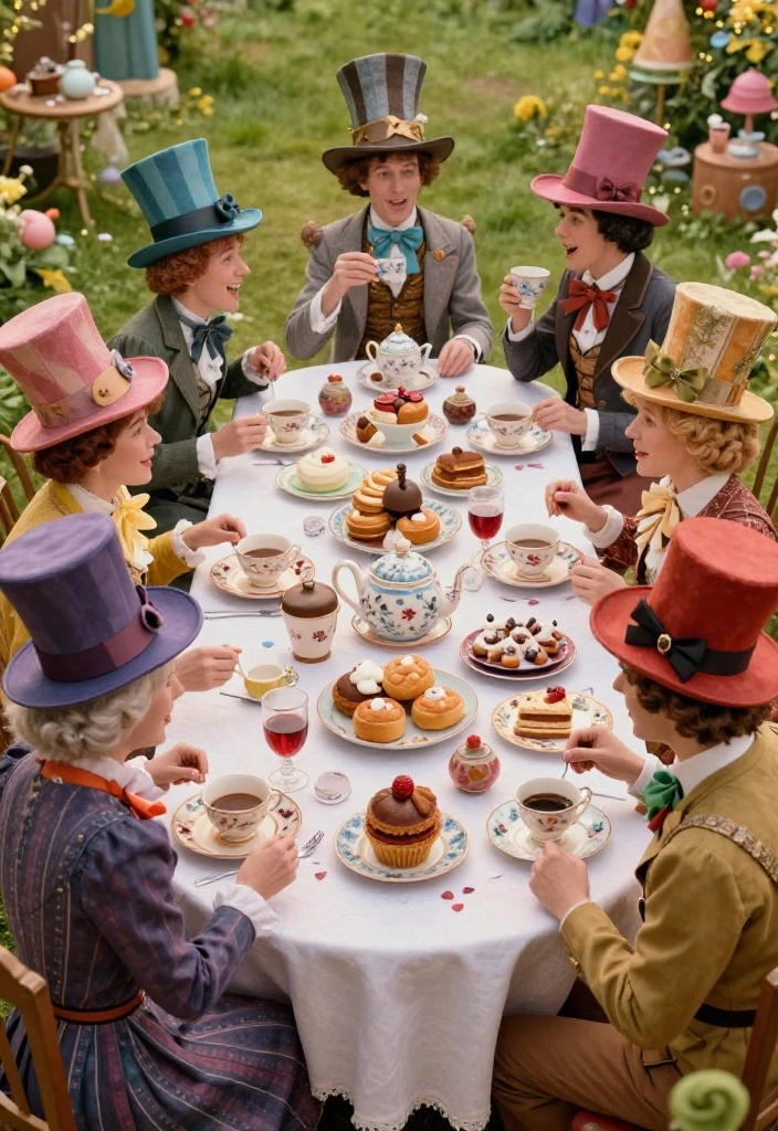 21 Themed Summer Party Ideas That Will Have Everyone Talking (You Won't Believe #7!) - 9. Mad Hatter Tea Party 1