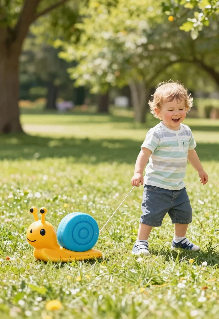 22 Interactive Toys for Toddlers That Will Keep Them Engaged and Learning! - 12. Hape Walk-A-Long Snail 1