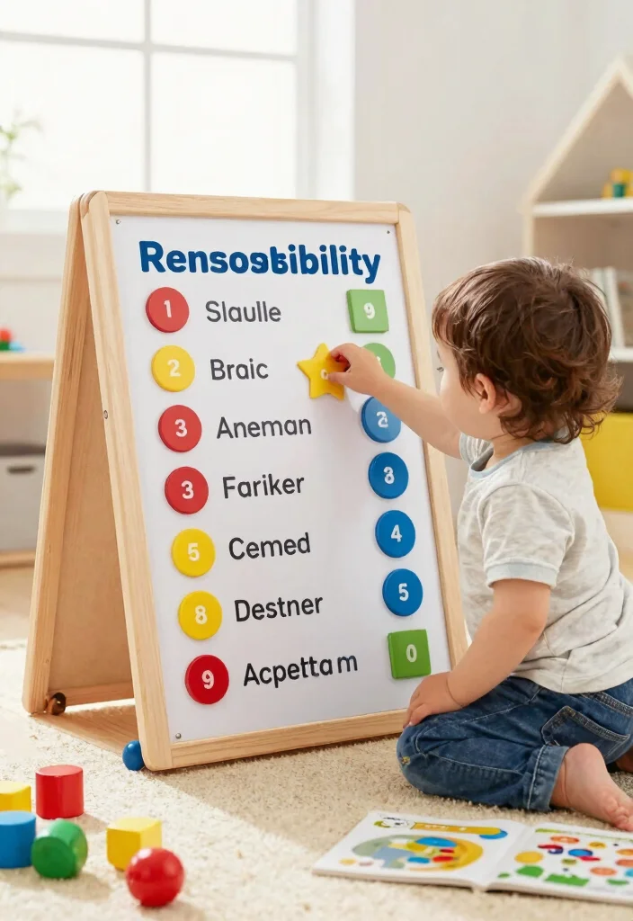 22 Interactive Toys for Toddlers That Will Keep Them Engaged and Learning! - 16. Melissa & Doug Magnetic Responsibility Chart 1