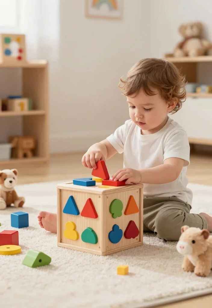 22 Interactive Toys for Toddlers That Will Keep Them Engaged and Learning! - 4. Melissa & Doug Wooden Shape Sorting Cube 1
