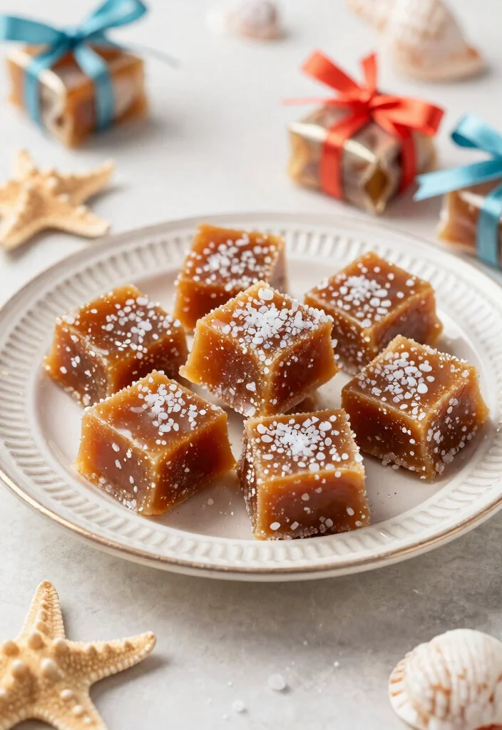 25 Festive Mermaid Party Food Ideas That Will Make Waves! 🧜‍♀️ - 11. Shimmering Sea Salt Caramels 1