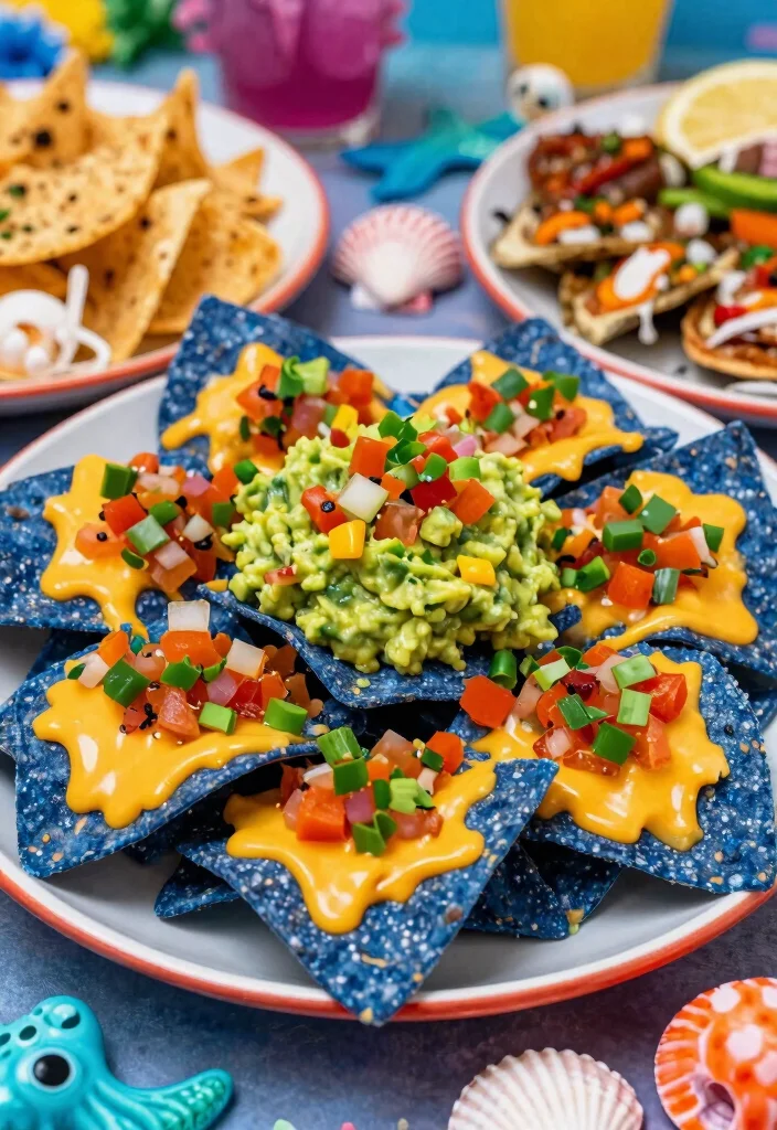 25 Festive Mermaid Party Food Ideas That Will Make Waves! 🧜‍♀️ - 17. Underwater Nachos 1
